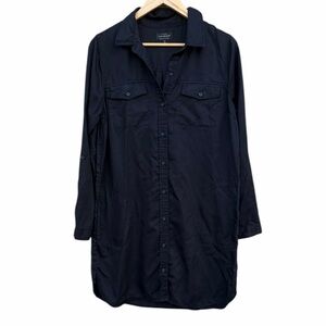 Lucky Brand Black Shirt Dress long sleeve size medium